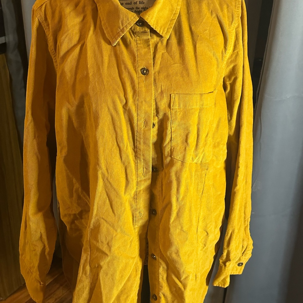CJ Banks Mustard Yellow Top